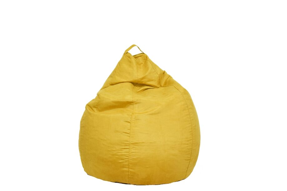 Yellow Suede Bean Bag