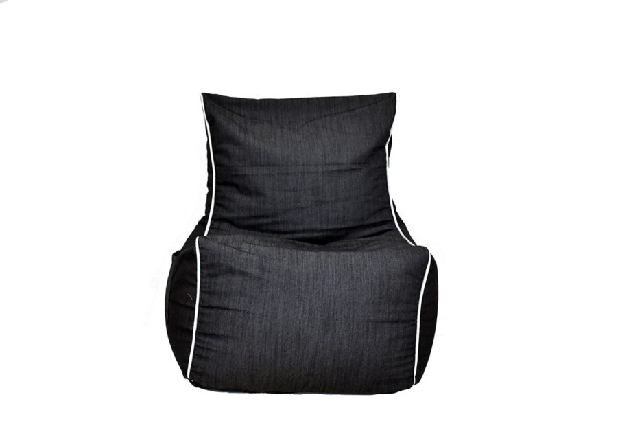 Black Denim Bean Bag Chair