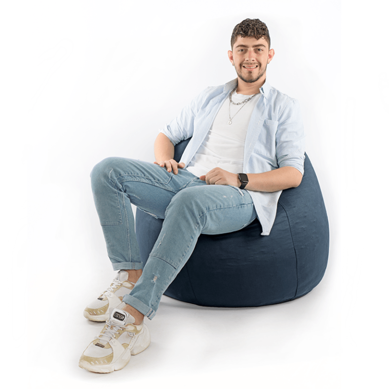 Get your Blue Suede Bean Bag now myBeanBag.eu